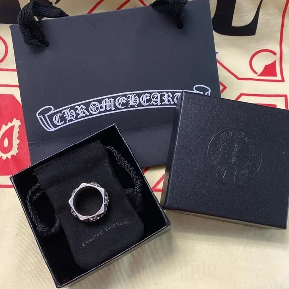 Chrome Hearts Pentagram Design Silver Ring Men - Picture 6 of 6